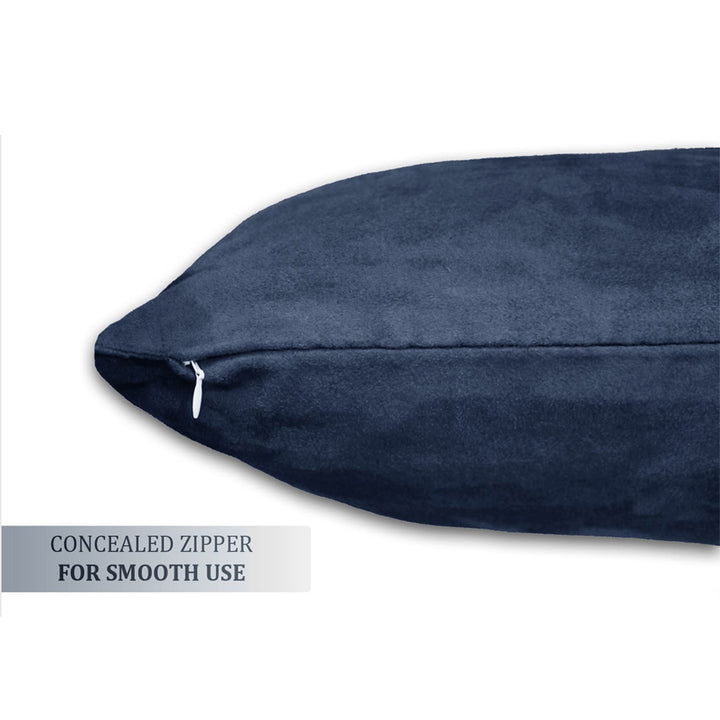 SUEDE Luxurious Microfibre Cushion Cover Zipper 