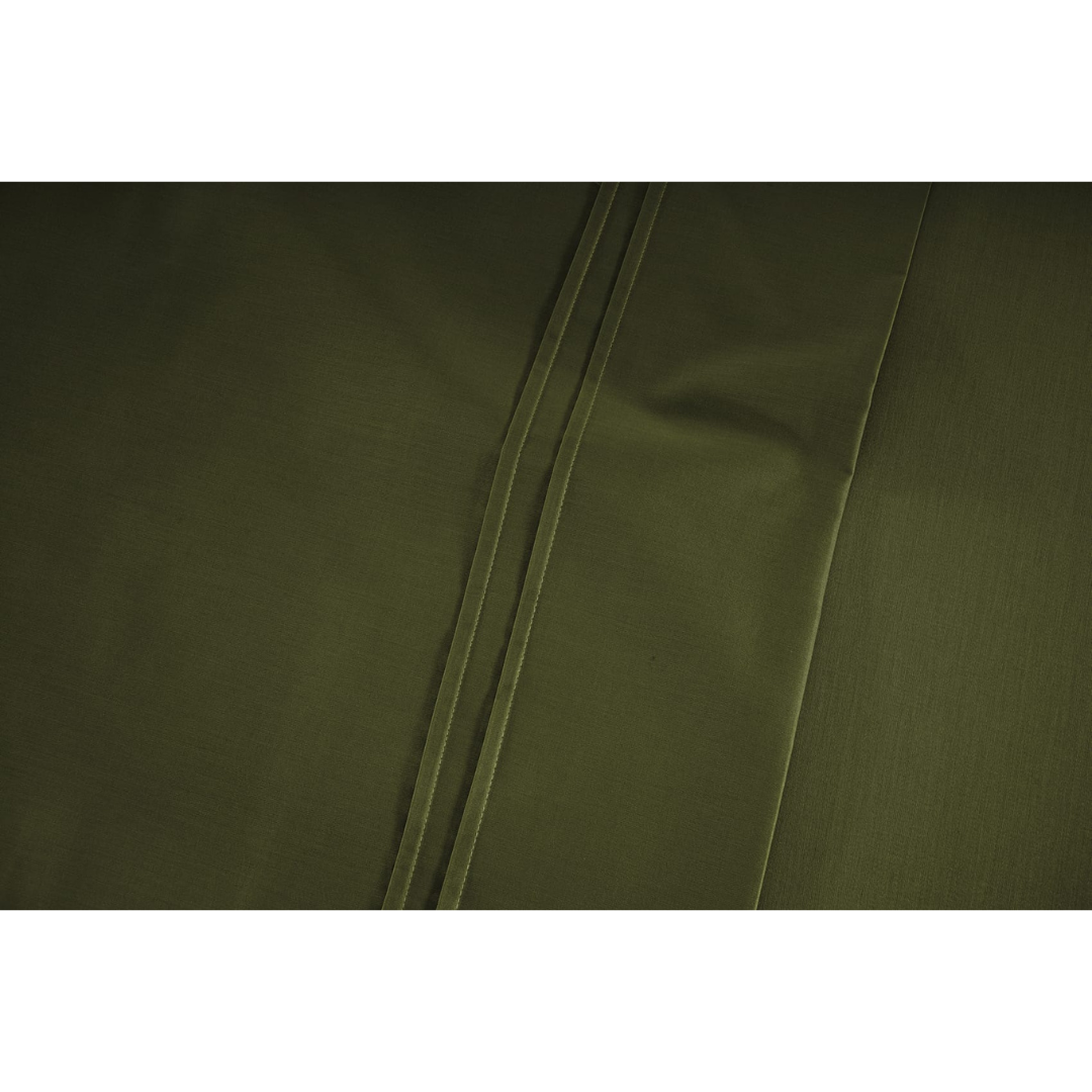 Soft Cotton Plain 400 TC King Size Satin Flat Bedsheet In Bottle Green At Best Prices