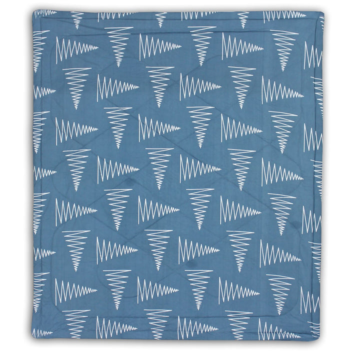 Microfiber 150 GSM All Season Comforter/Quilt - Blue 