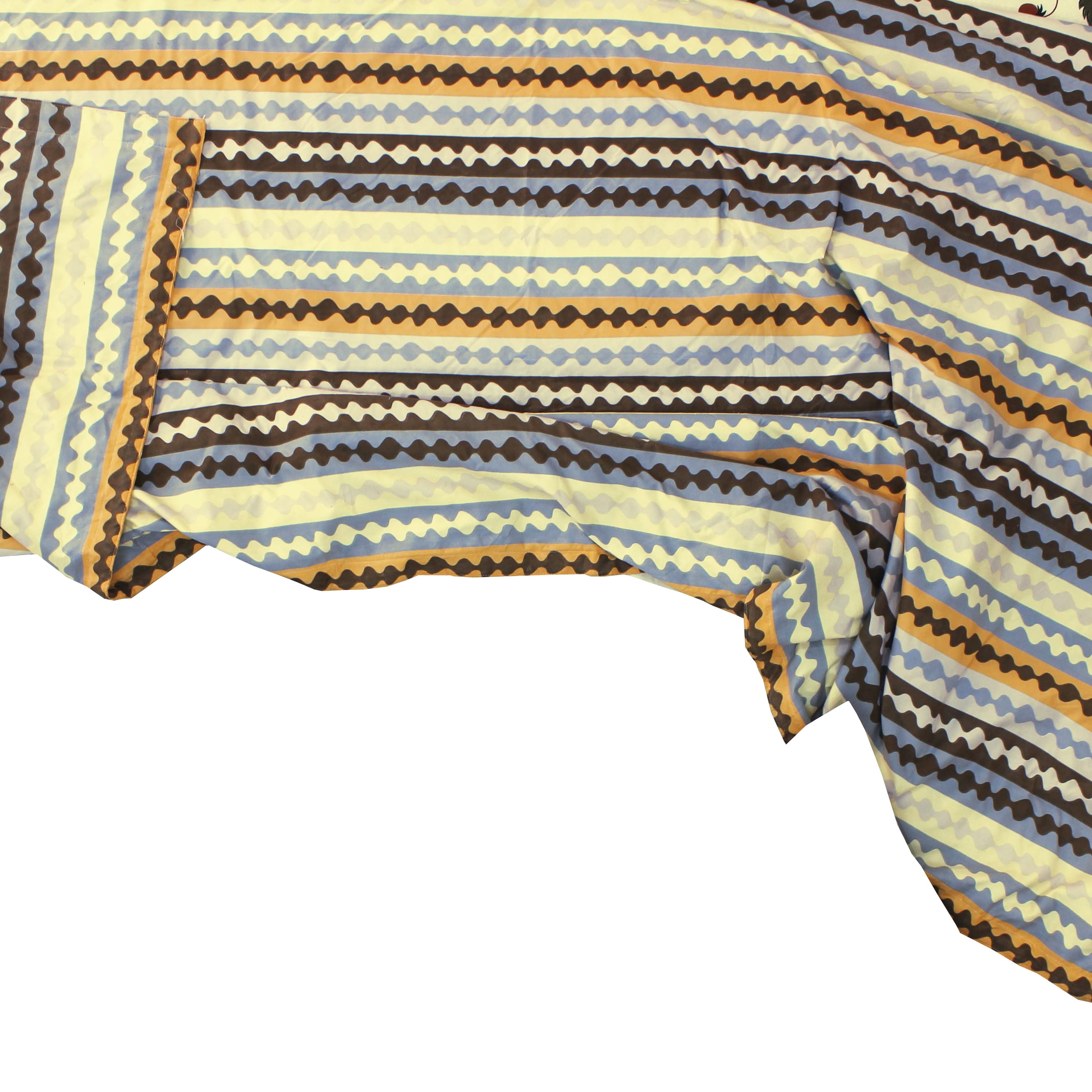 Elegant Microfibre Dohar for Festive Gifting | Wavy Stripe Brown