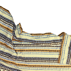 Elegant Microfibre Dohar for Festive Gifting | Wavy Stripe Brown