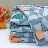 Microfiber 150 GSM All Season Comforter/Quilt - Blue