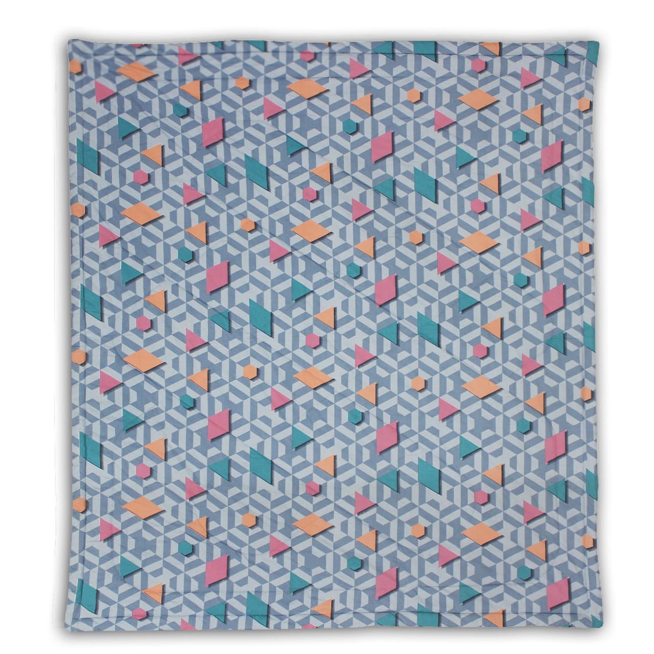 All Season Reversible Microfiber Comforter/Quilt (150 GSM) -Blue