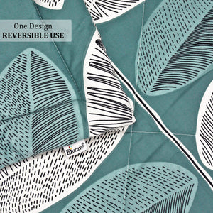 All Season Reversible Microfiber Comforter/Quilt (150 GSM) -Teal