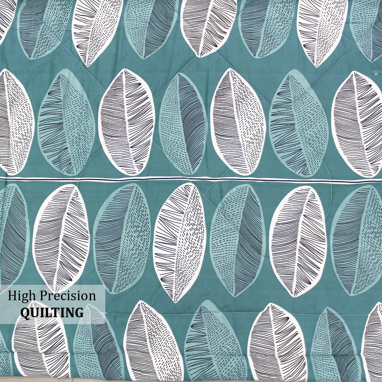 All Season Reversible Microfiber Comforter/Quilt (150 GSM) -Teal