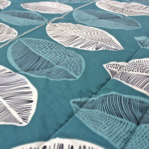 All Season Reversible Microfiber Comforter/Quilt (150 GSM) -Teal