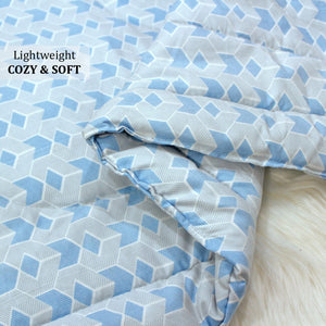 All Season Reversible Microfiber Comforter/Quilt (150 GSM) -Blue