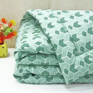 Microfiber 150 GSM All Season Comforter/Quilt - Green