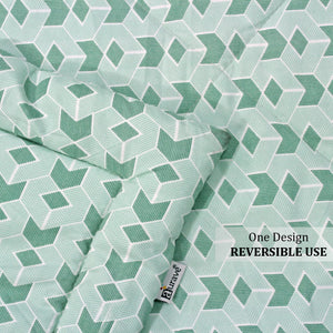 All Season Reversible Microfiber Comforter/Quilt (150 GSM) -Green