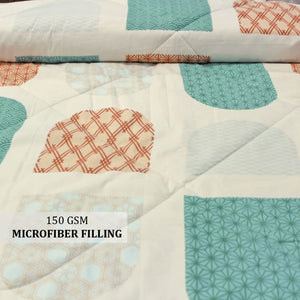 All Season Reversible Microfiber Comforter/Quilt (150 GSM) -Multicolor