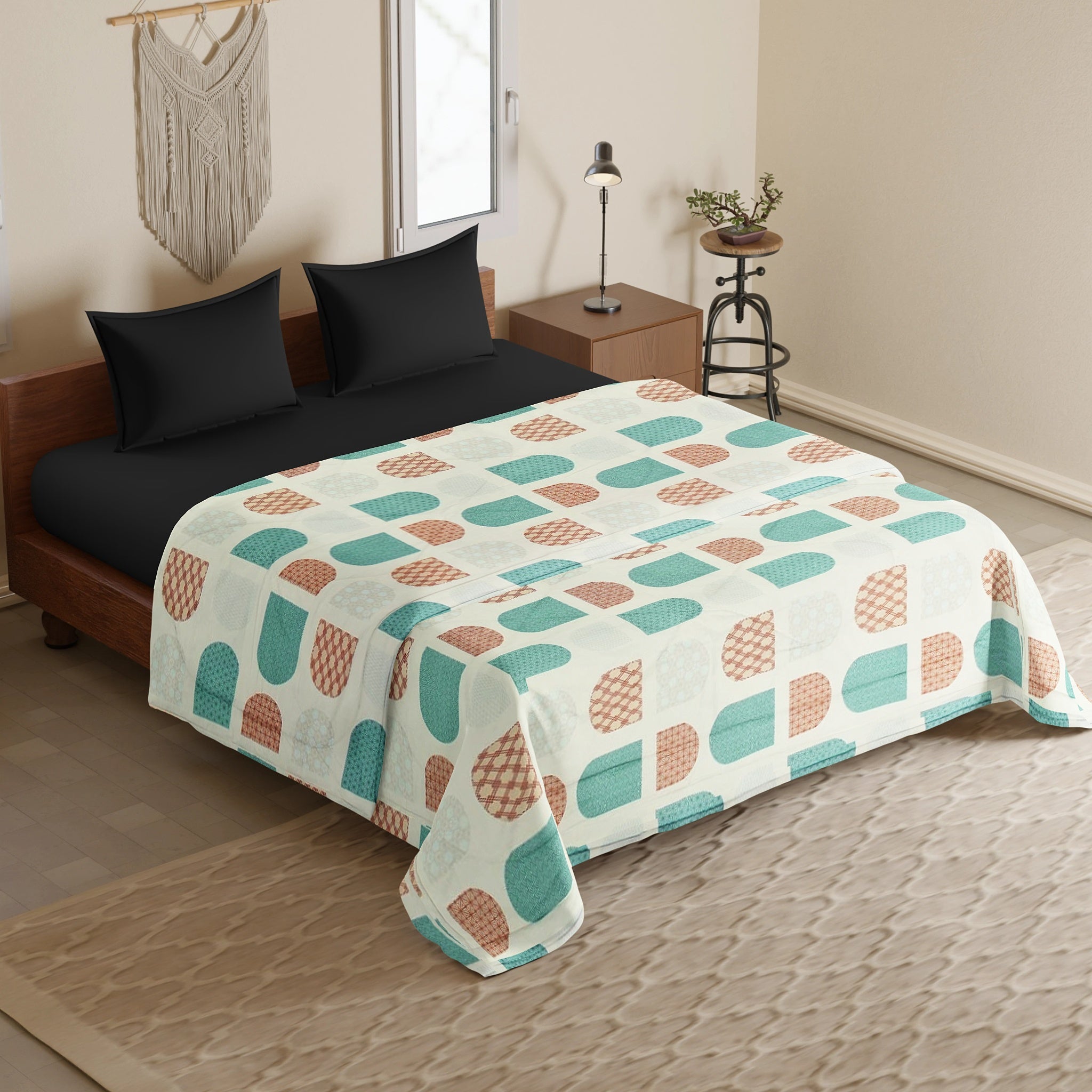 Microfiber 150 GSM All Season Comforter/Quilt - Multicolor