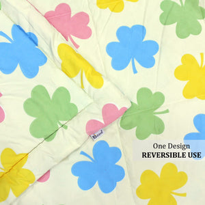 All Season Reversible Microfiber Comforter/Quilt (150 GSM) -Multicolor