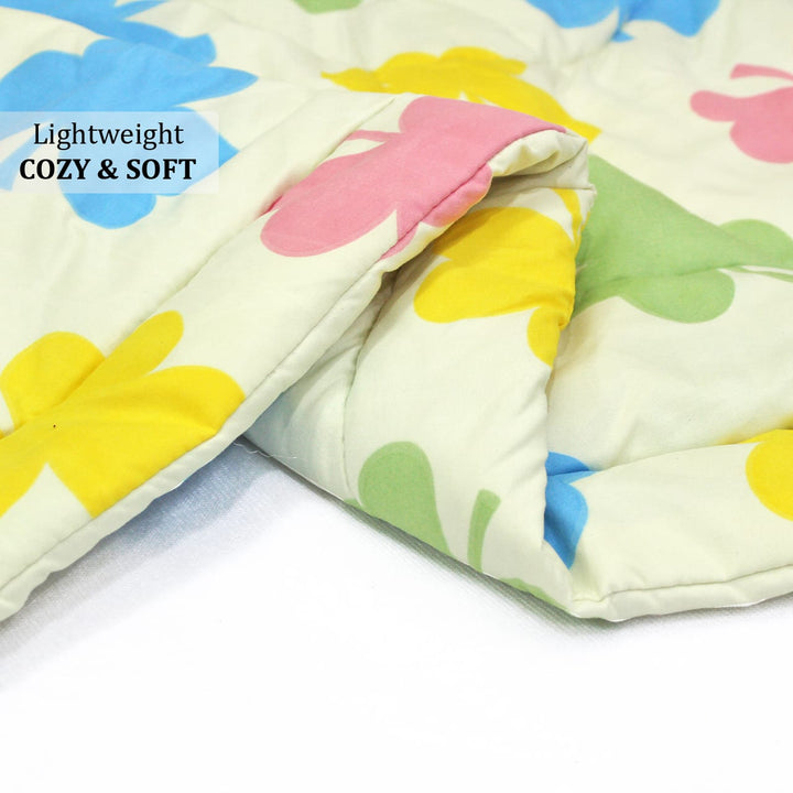 All Season Reversible Microfiber Comforter/Quilt (150 GSM) -Multicolor