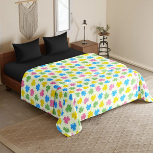 Microfiber 150 GSM All Season Comforter/Quilt - Multicolor