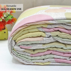 All Season Reversible Microfiber Comforter/Quilt (150 GSM) -Multicolor