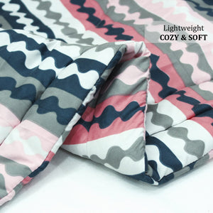 All Season Reversible Microfiber Comforter/Quilt (150 GSM) -Magenta