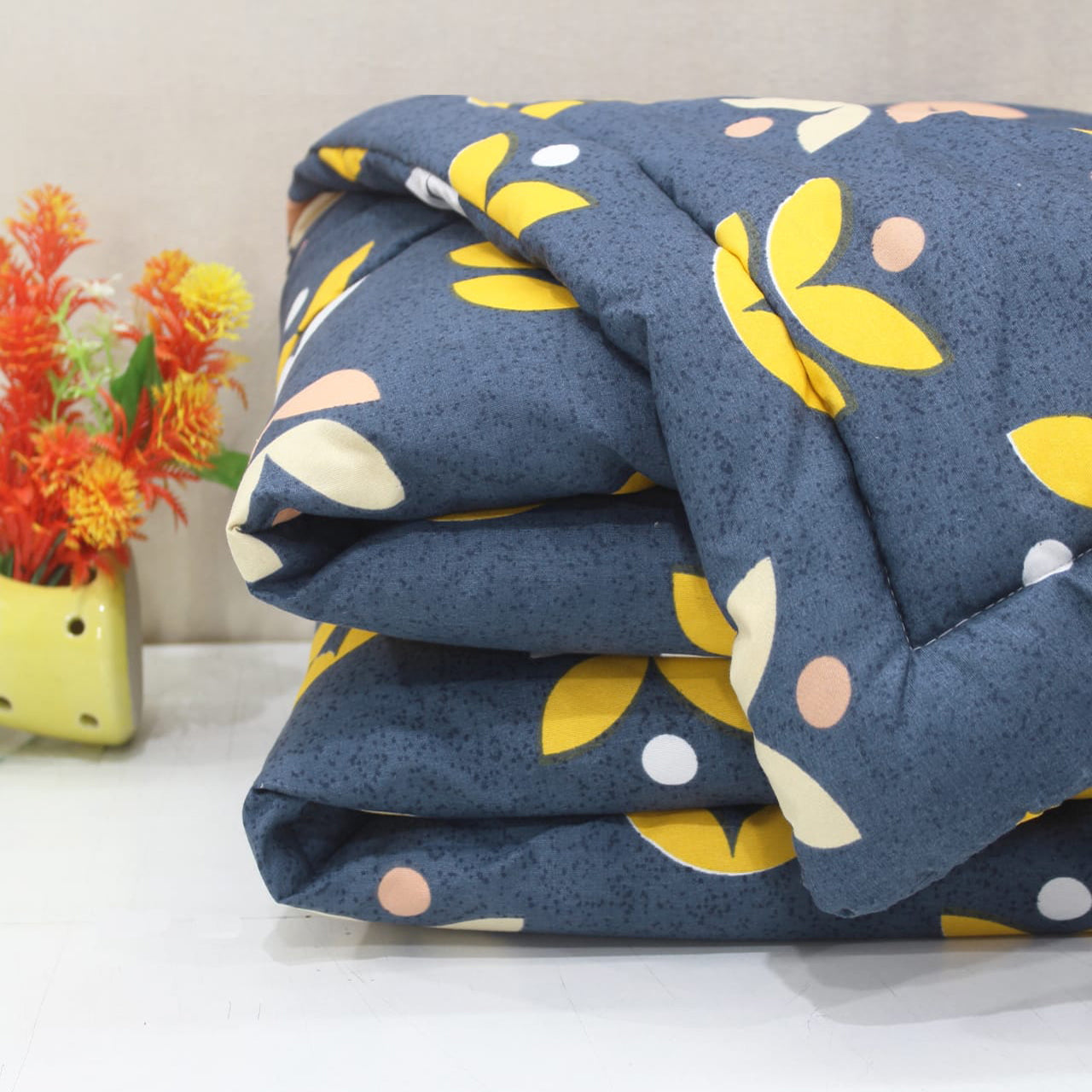 Microfiber 150 GSM All Season Comforter/Quilt - Blue