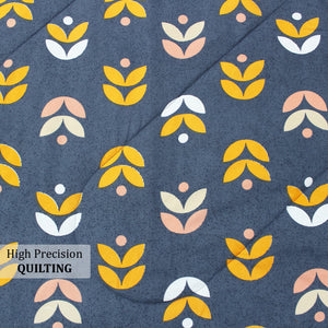 Microfiber 150 GSM All Season Comforter/Quilt - Blue