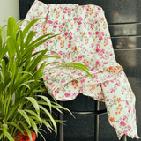 Elegant Microfibre Dohar | Floral Vine Magenta