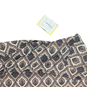 Elegant Microfibre Dohar | Paisley Motif Brown