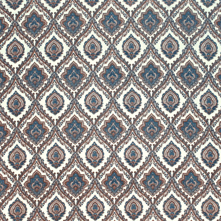 Full View Elegant Microfibre Dohar | Paisley Motif Brown Design 
