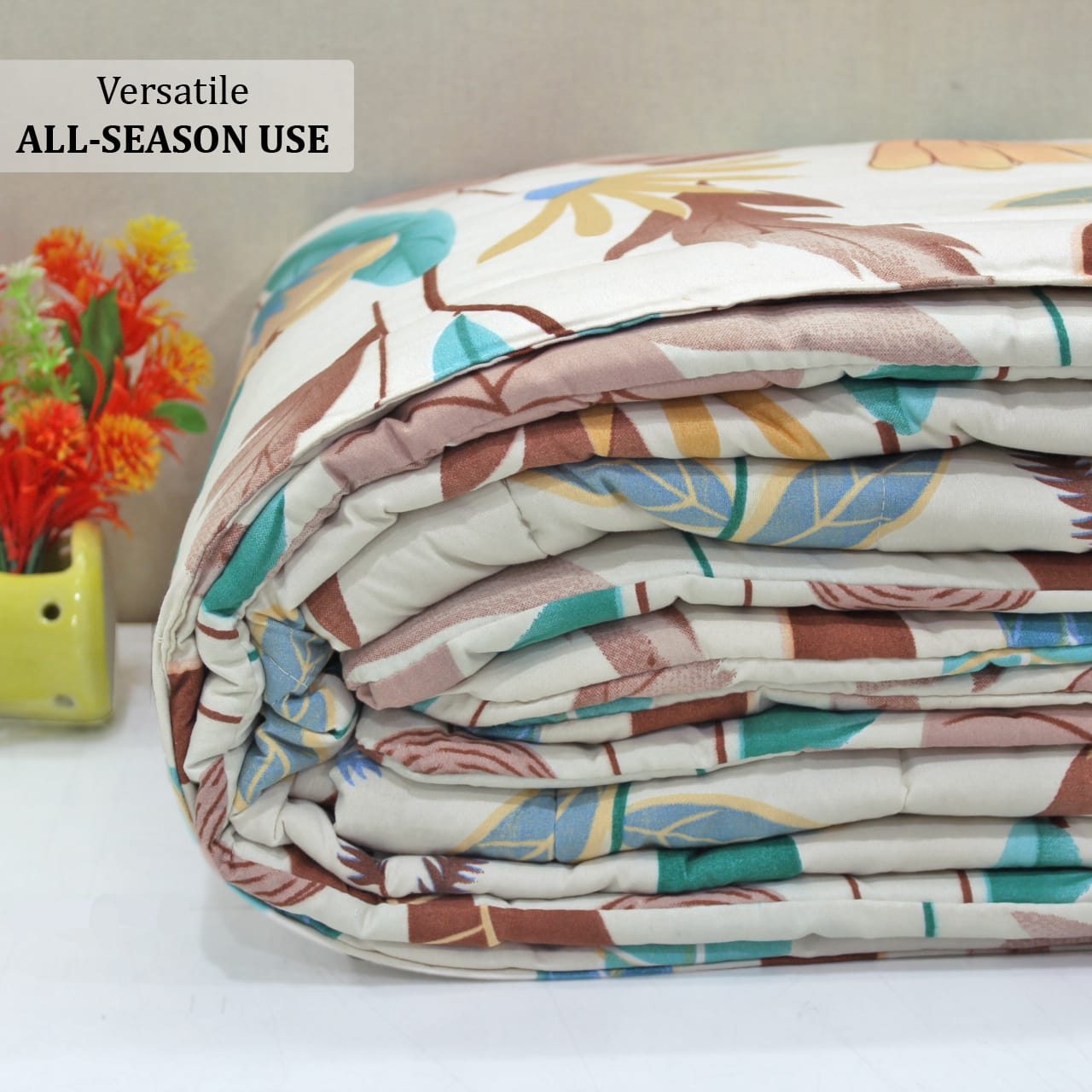 Microfiber 150 GSM All Season Comforter/Quilt - Multicolor