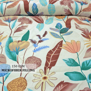 Microfiber 150 GSM All Season Comforter/Quilt - Multicolor