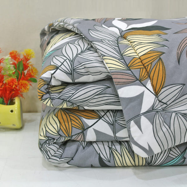 Microfiber 150 GSM All Season Comforter/Quilt - Grey