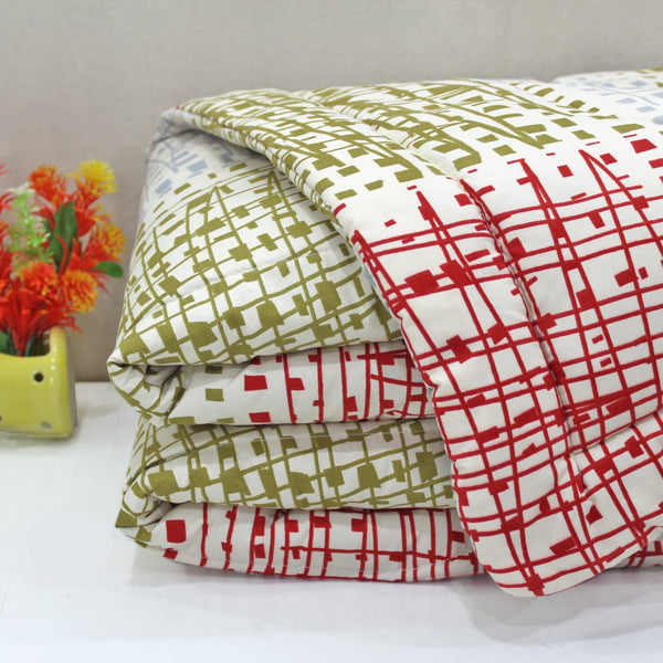 Microfiber 150 GSM All Season Comforter/Quilt - Multicolor