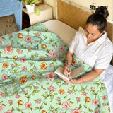 Microfiber 150 GSM All Season Comforter/Quilt - Green