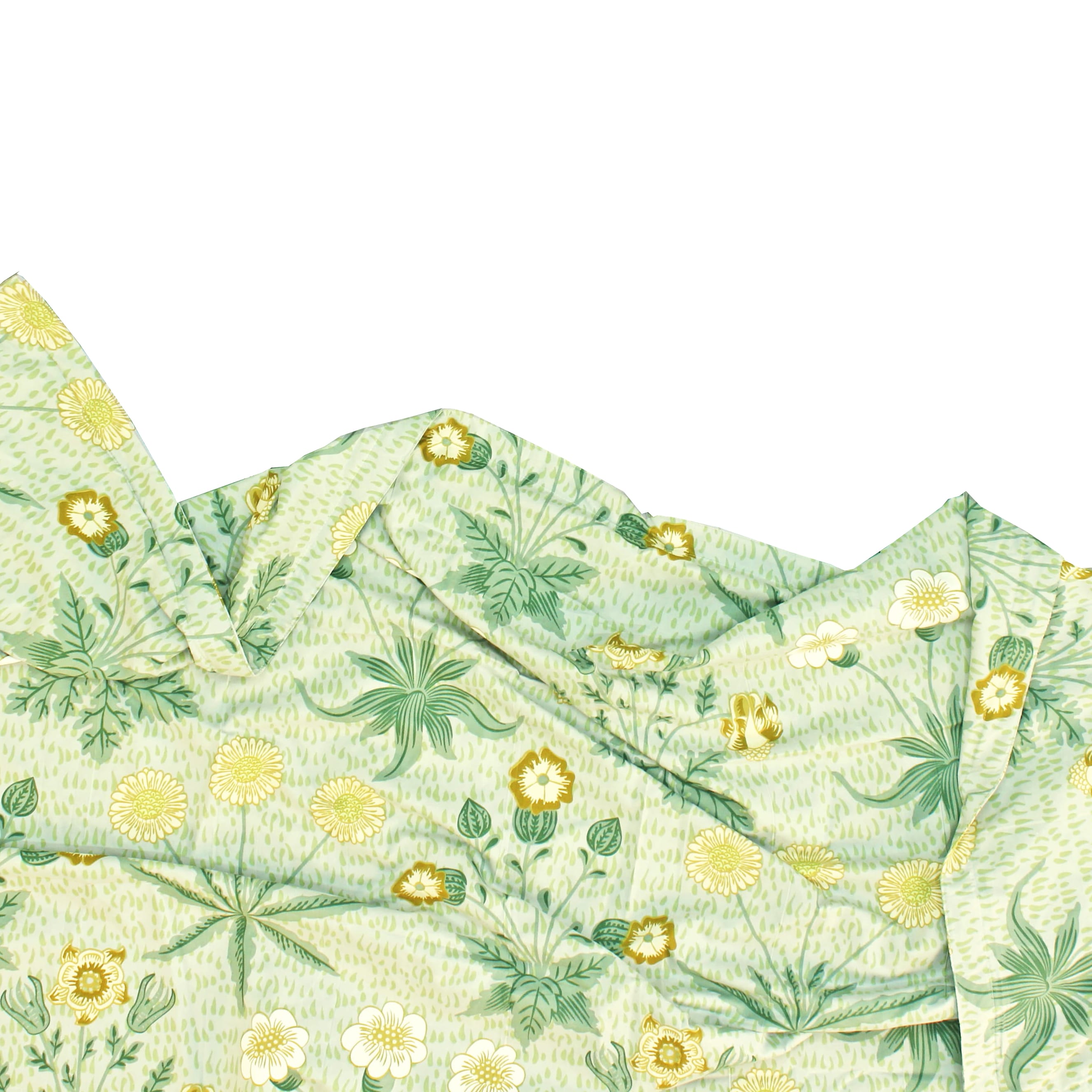 Elegant Microfibre Dohar for Festive Gifting | Vintage Floral Green
