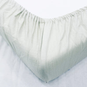 Mercerized Cotton Textured Weave Cotton Fitted Bedsheet