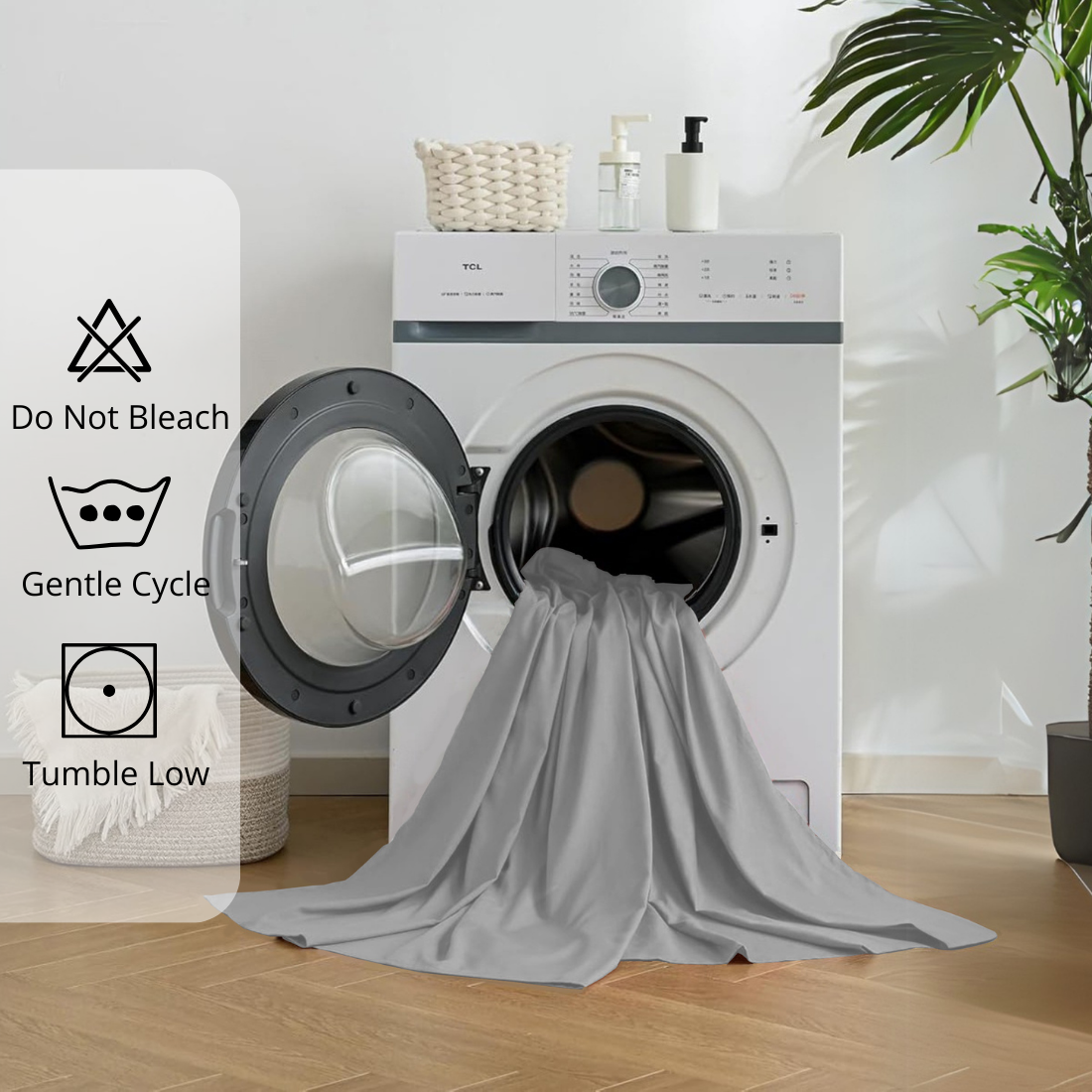 Plain Cotton Satin 400 TC Bedsheet Machine Washable 