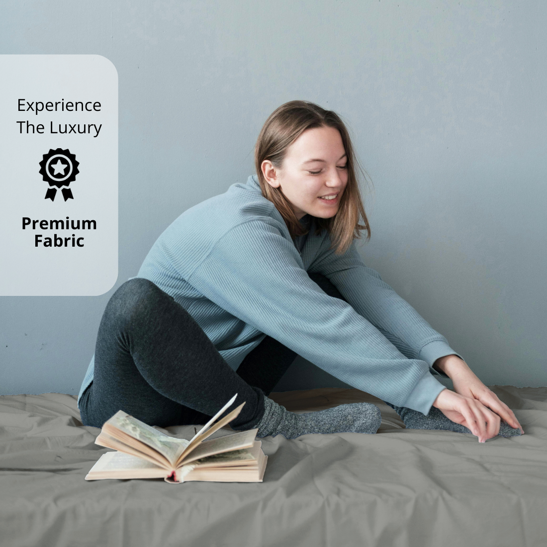 Plain Cotton Satin 400 TC Fitted Bedsheet 