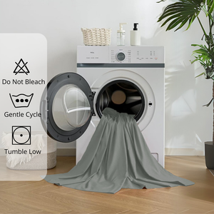 Plain Cotton Satin 400 TC Fitted Bedsheet Machine Washable
