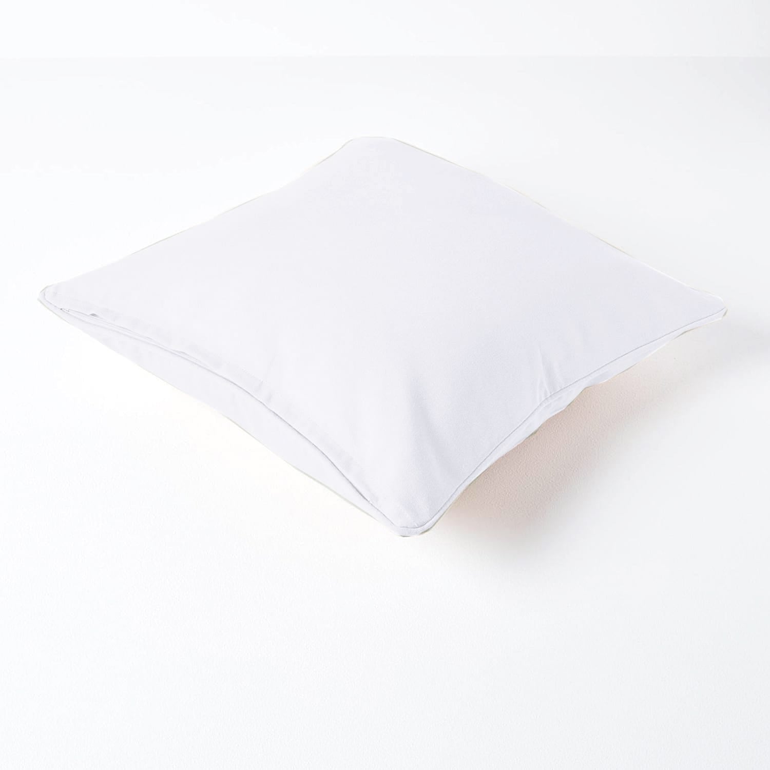 Plain Cotton Decorative Cushion Cover 1 Pc in White online at best prices