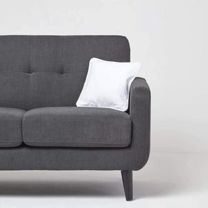 Plain Cotton Decorative Cushion Cover 1 Pc in White online at best prices