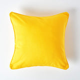 Plain Cotton Decorative Cushion Cover 1 Pc in Yellow online at best prices