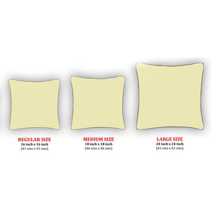 SUEDE Luxurious Microfibre Cushion Cover set - Sand Size Chart