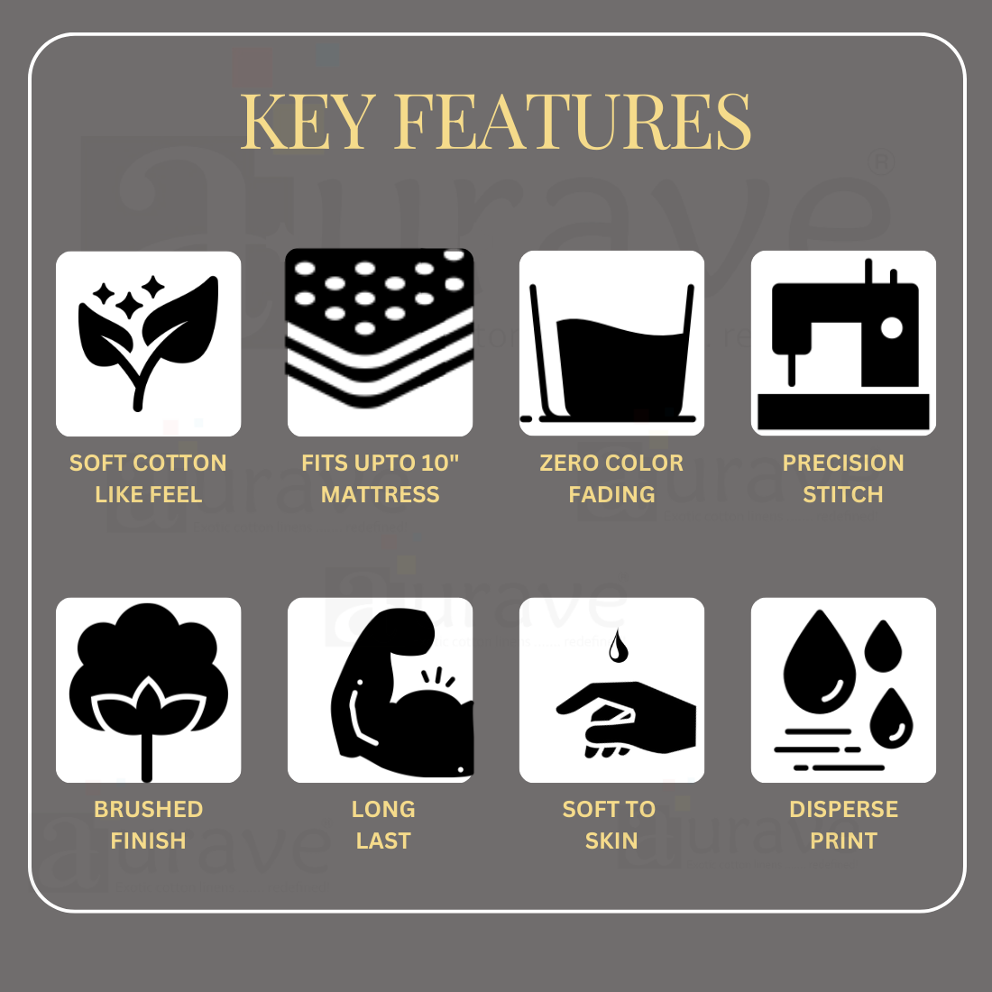 Floral Cotton Fitted Bedsheet(300 TC) -Multicolor online in India