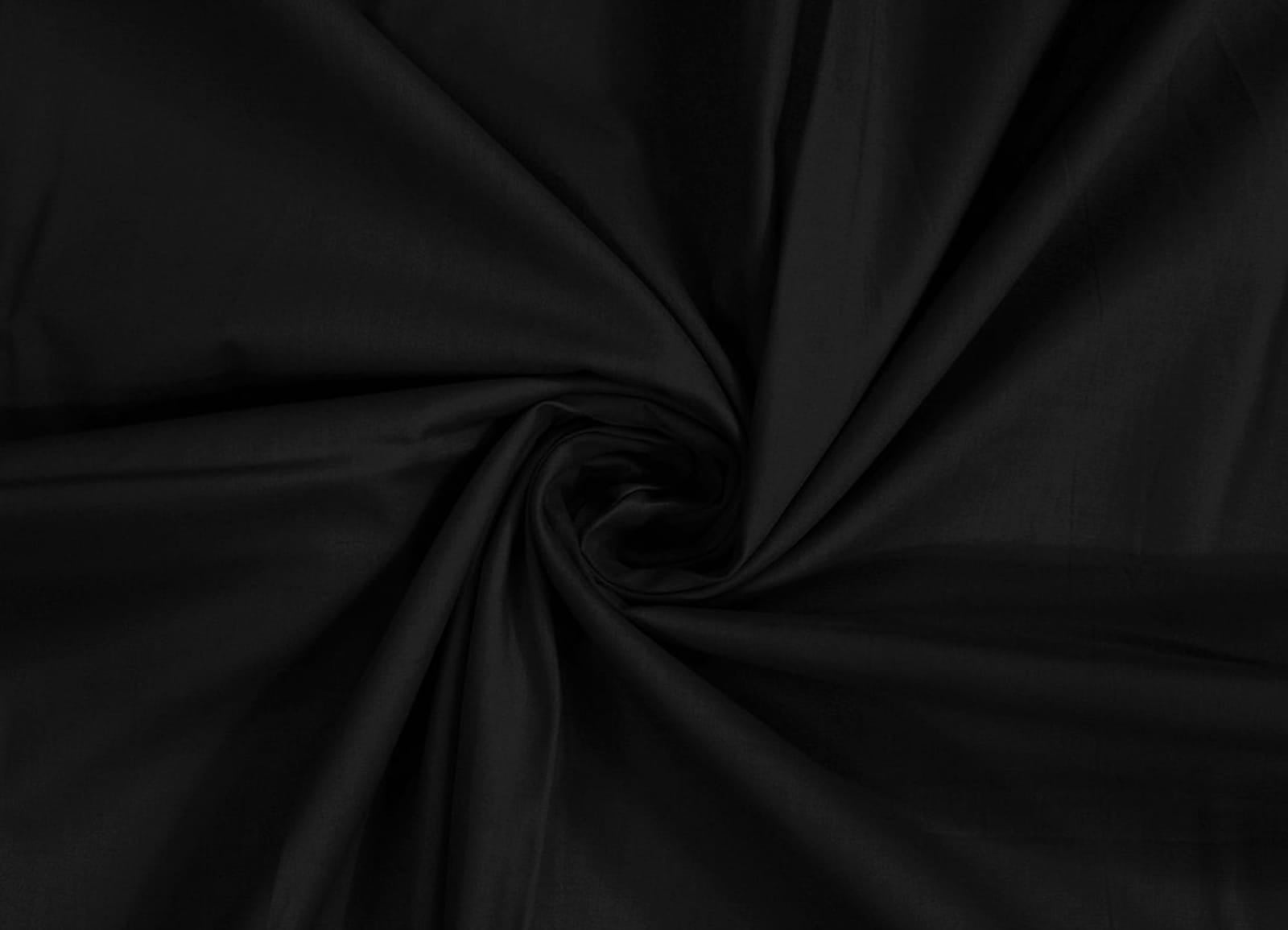 Soft Plain 210 TC Cotton Designer Bedsheet In Black At Best Prices