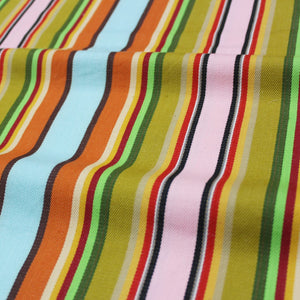 Alpha Multicolor Woven Cotton Stripes Table Cover(1 Pc) online in India