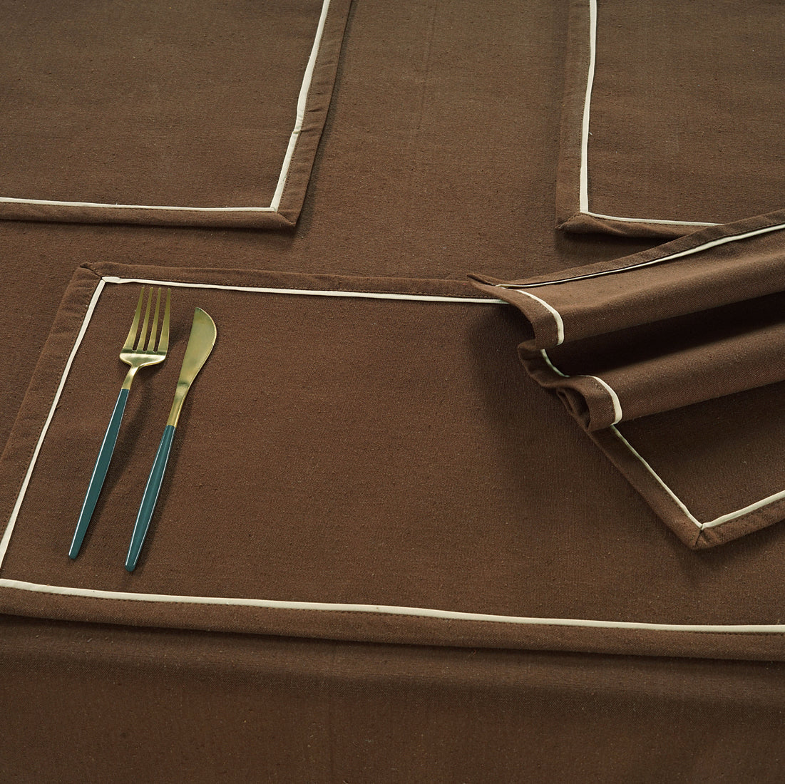 Classy Hand Woven Cotton Table Placemats Set( 6 P cs) online in India
