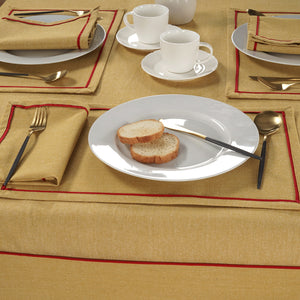 Comfortable Plain Virgo Woven Cotton Table Cover online In India