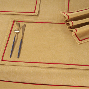 Comfortable Plain Virgo Woven Cotton Table Cover online In India