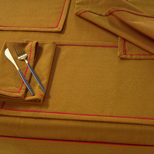 Comfortable Plain Virgo Woven Cotton Table Cover online In India