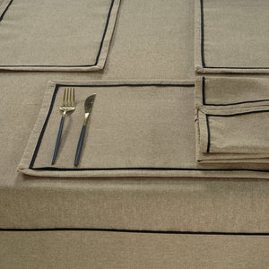 Comfortable Plain Virgo Woven Cotton Table Cover online In India