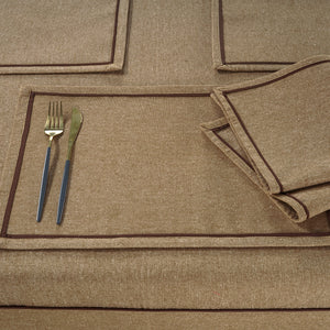 Comfortable Plain Virgo Woven Cotton Table Cover online In India