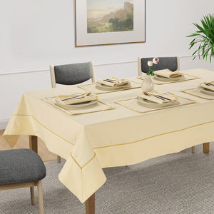 Comfortable Plain Virgo Woven Cotton Table Cover online In India