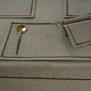Comfortable Plain Virgo Woven Cotton Table Cover online In India